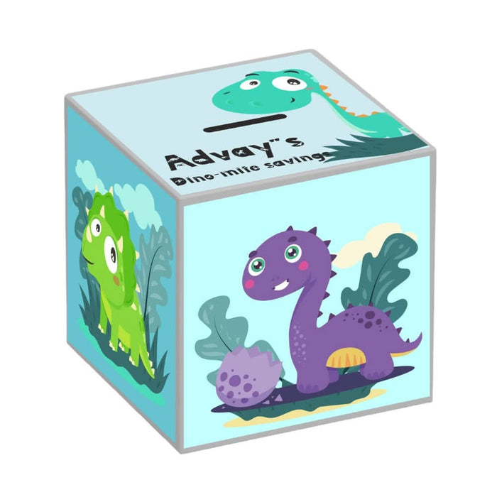 My Money Box Personalised - Roar & Save (Piggy Bank)