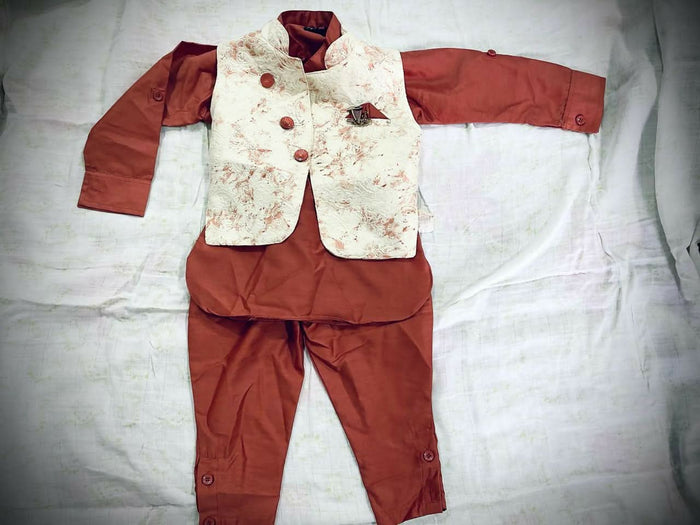 Nehru Jacket Set – Timeless ethnic style for boys and men, perfect for festive and formal occasions.