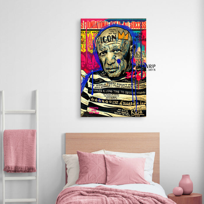 Pablo Picasso Graffiti Canvas Wall Art
