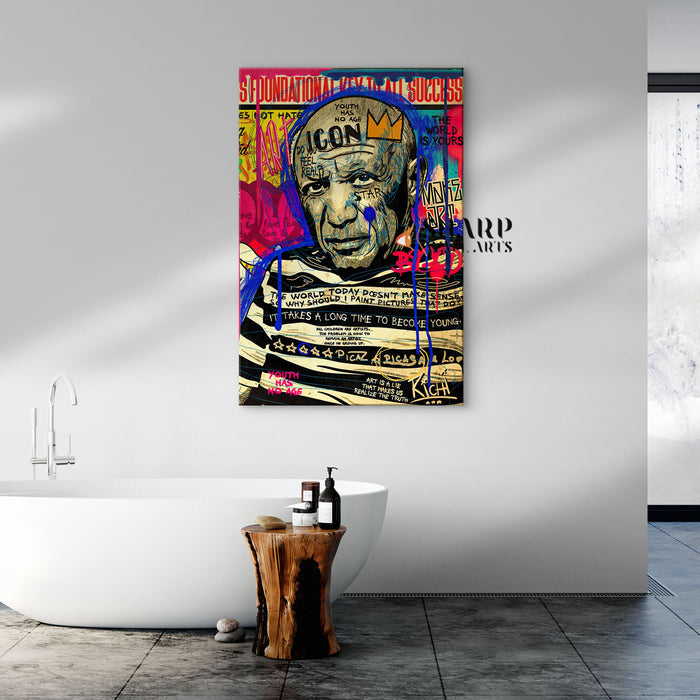 Pablo Picasso Graffiti Canvas Wall Art