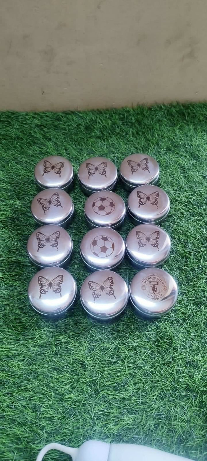 Buy Personalised Stainless Steel Small Snack or Pickle Tiffin – Durable and Customizable Container for Everyday Use​