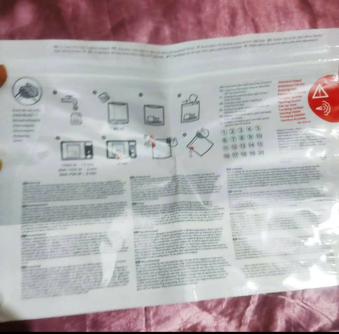 Philips Avent Microwave Sterilizing Bag | Kills 99.9% Germs | Sterilizes Bottles, Breast Pump and Baby Products in 90 Sec | 100 Sterilization Cycle in One Pack | Pack of 5 Bags (White) . Seal packed box.&nbsp;
