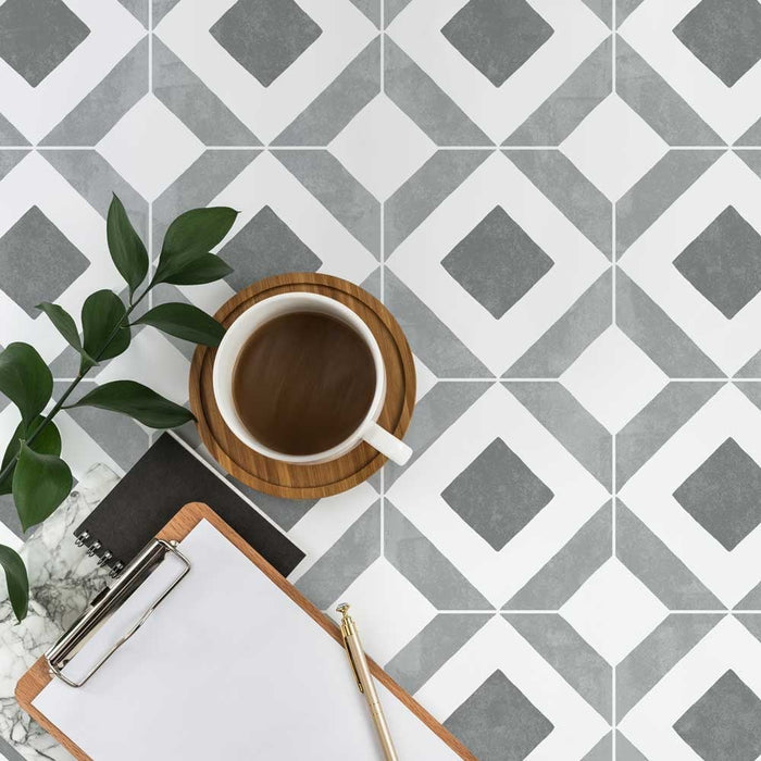 Quattro Tile Stencil Large