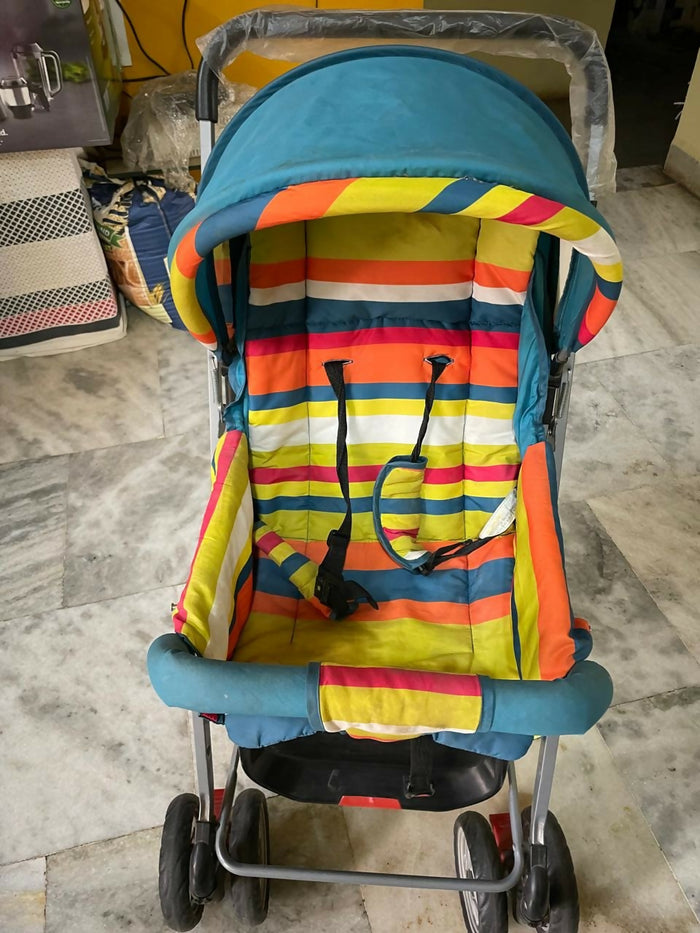 R FOR RABBIT Lollipop Lite Baby Stroller/Pram in Almost New condition with comfortable reclining seat, safety harness, protective canopy, smooth wheels, foldable frame, and convenient storage for everyday baby travel.