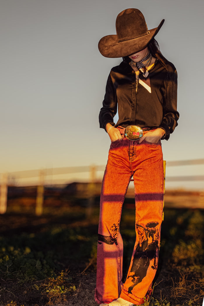 Sagebrush Tapdancer Denim in Red