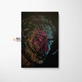 Salvador Dali Line Portrait Canvas Wall Art