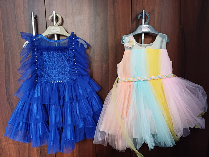 Double the charm with our Set of 2 Baby Girl Frocks/Dresses, offering versatility and style for every occasion.
