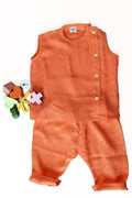 Shop now for soft cotton short kurta pajama sets for little babies, offering traditional charm and all-day comfort!