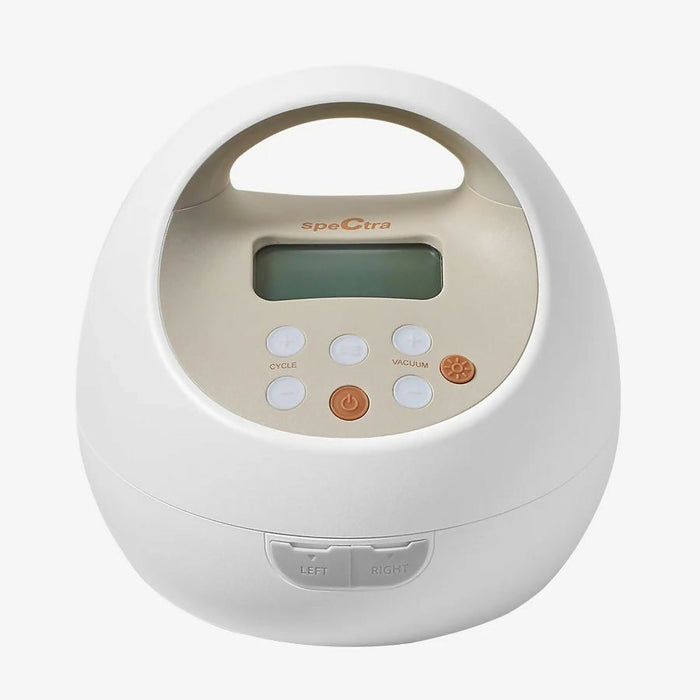SPECTRA S2 PRO Electric Breast Pump (Sealed) with adjustable suction levels, massage mode, closed-system hygiene, quiet operation, BPA-free components, and sealed packaging for safe and efficient milk expression.