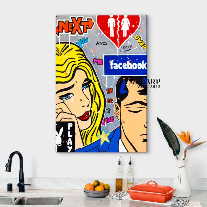 The End Of Love Canvas Wall Art
