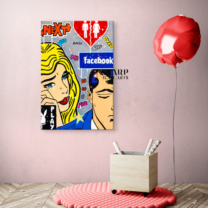 The End Of Love Canvas Wall Art