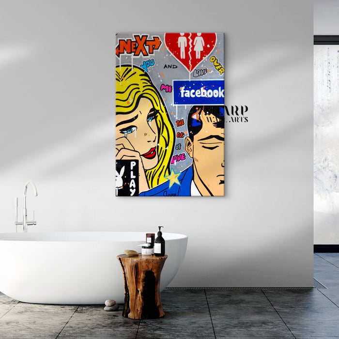 The End Of Love Canvas Wall Art