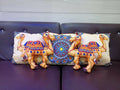 Decorative pillows with camel designs