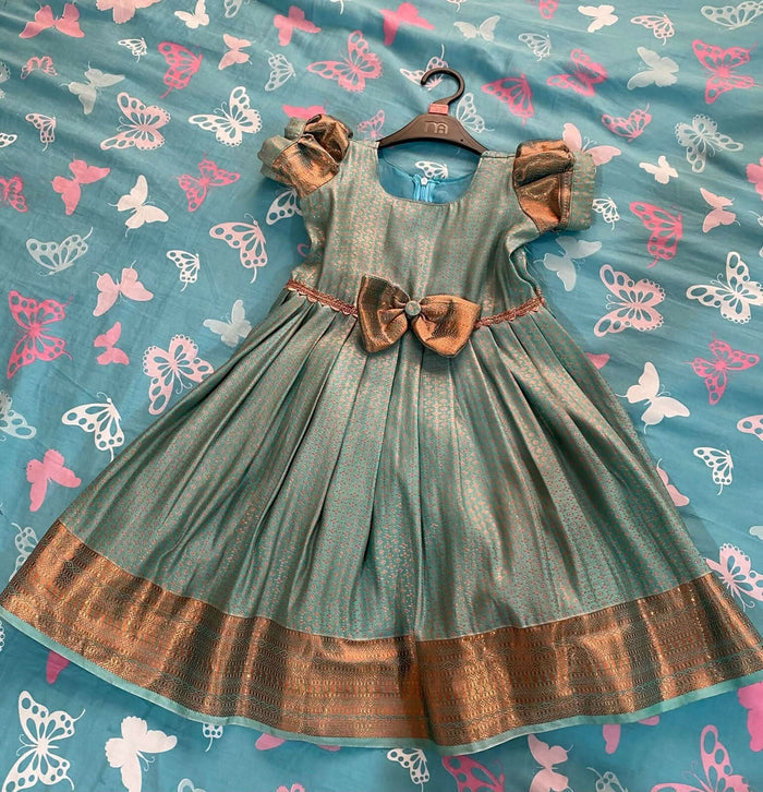 Traditional Kanchi Silk Dress – Perfect for Festive and Cultural Celebrations.