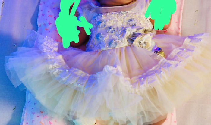 Twirl into enchantment with our Tutu Baby Girl Frock/Dress - a delightful blend of elegance and playfulness!