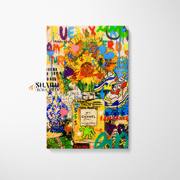 Van Gogh Sunflowers Modern Vision Canvas Wall Art