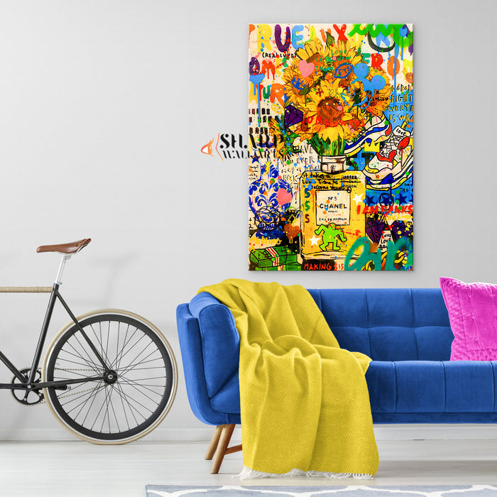 Van Gogh Sunflowers Modern Vision Canvas Wall Art