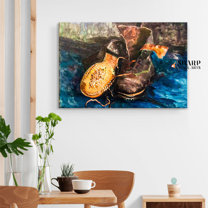 Vincent van Gogh A Pair Of Shoes Canvas Wall Art