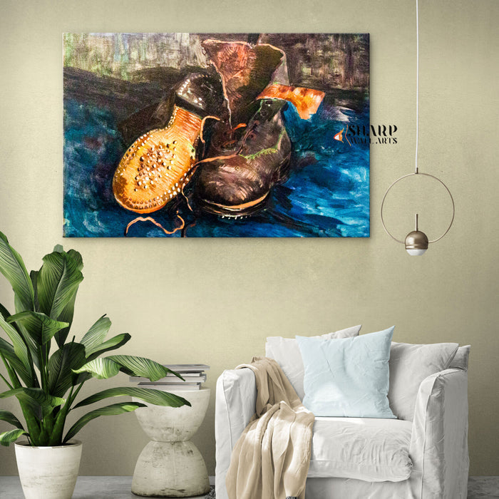 Vincent van Gogh A Pair Of Shoes Canvas Wall Art