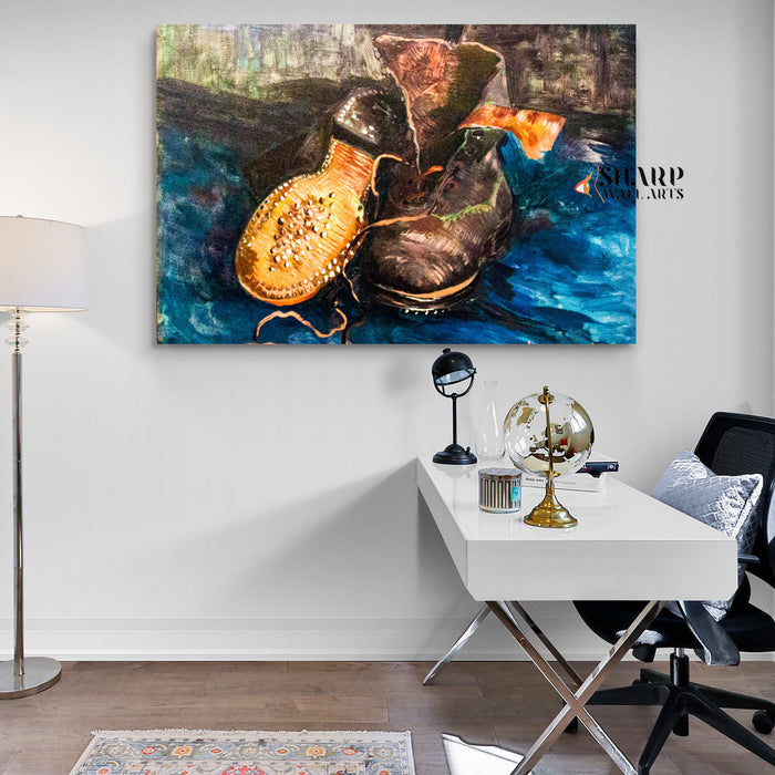 Vincent van Gogh A Pair Of Shoes Canvas Wall Art