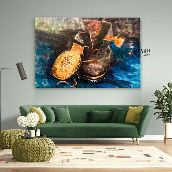Vincent van Gogh A Pair Of Shoes Canvas Wall Art