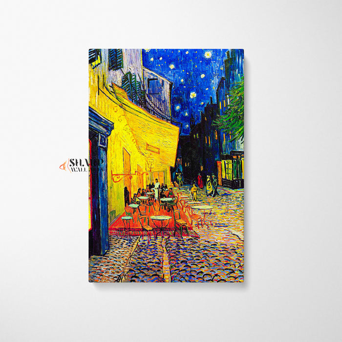 Vincent van Gogh Cafe Terrace at Night Canvas Wall Art