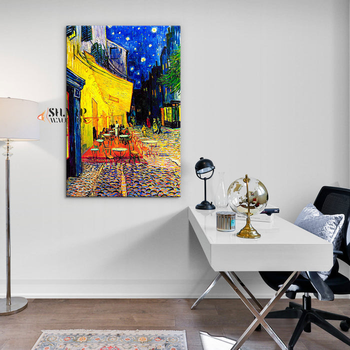 Vincent van Gogh Cafe Terrace at Night Canvas Wall Art