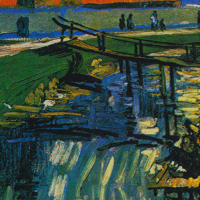 Vincent van Gogh Canal With Women Washing Canvas Wall Art