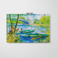 Vincent van Gogh Fishing In Spring Canvas Wall Art