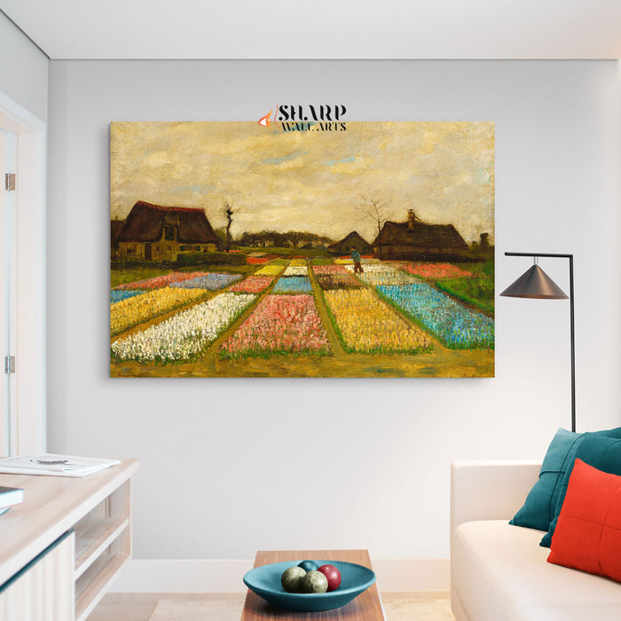 Vincent van Gogh Flower Beds In Holland Canvas Wall Art