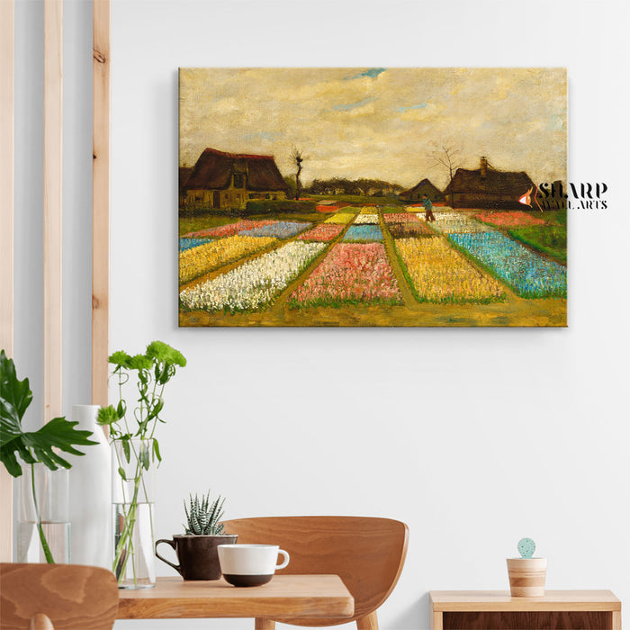 Vincent van Gogh Flower Beds In Holland Canvas Wall Art