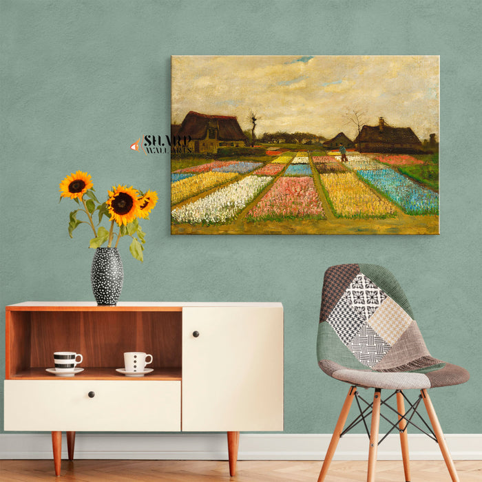 Vincent van Gogh Flower Beds In Holland Canvas Wall Art