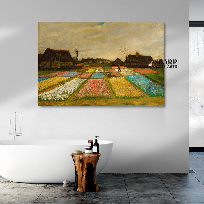 Vincent van Gogh Flower Beds In Holland Canvas Wall Art