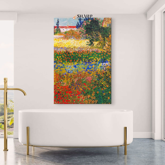 Vincent van Gogh Garden In Bloom Canvas Wall Art