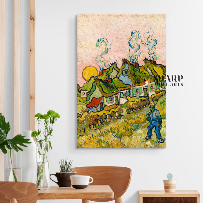 Vincent Van Gogh House And Figure Canvas Wall Art