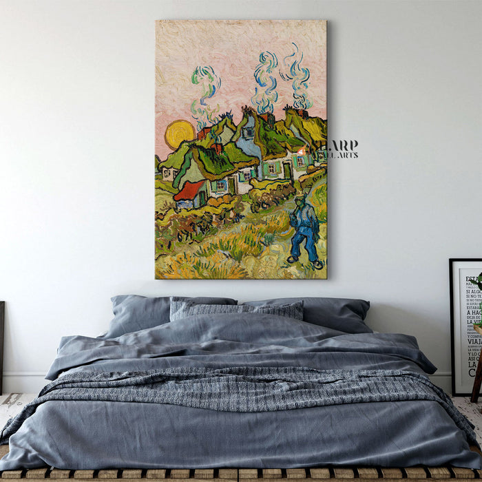 Vincent Van Gogh House And Figure Canvas Wall Art