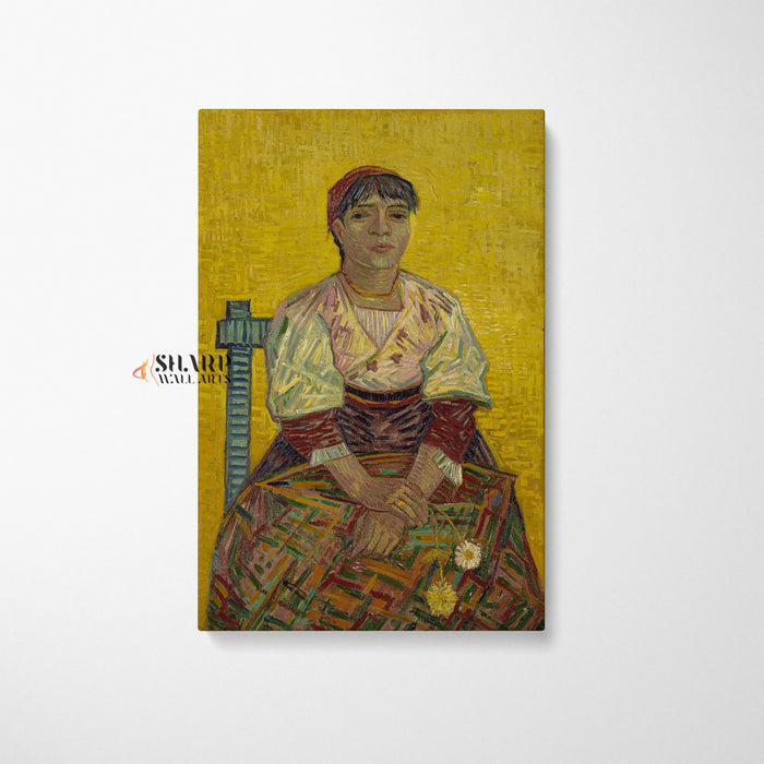 Vincent van Gogh Italian Woman Canvas Wall Art