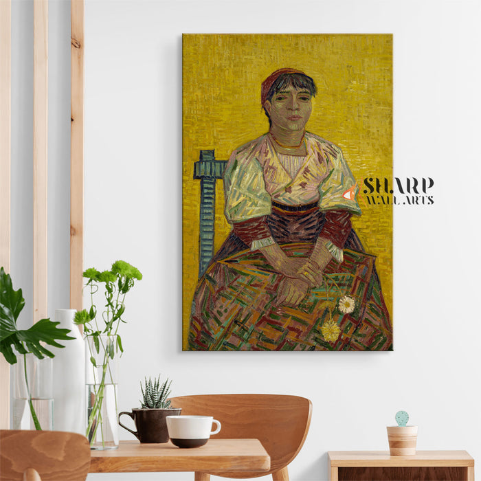 Vincent van Gogh Italian Woman Canvas Wall Art