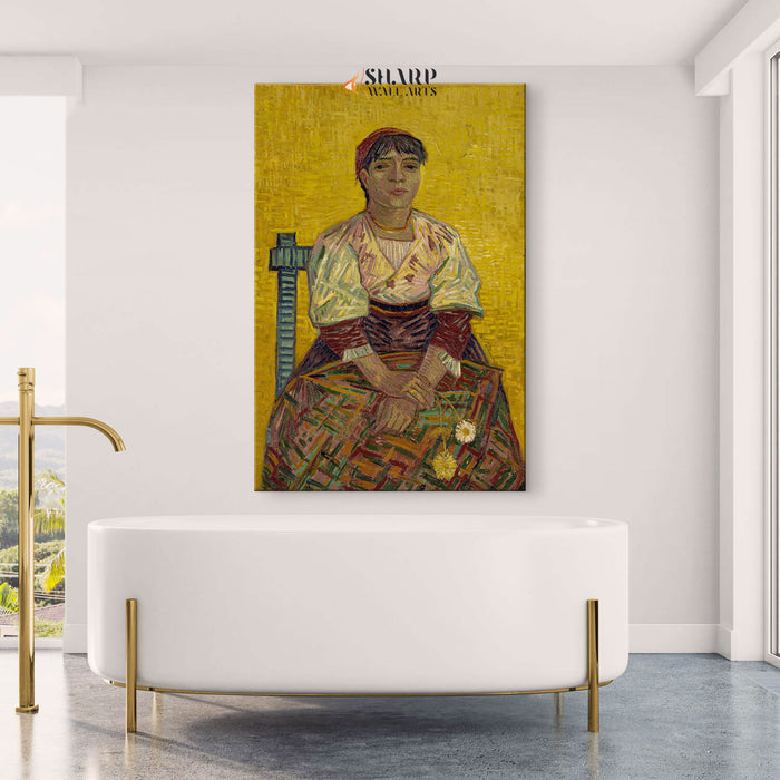 Vincent van Gogh Italian Woman Canvas Wall Art