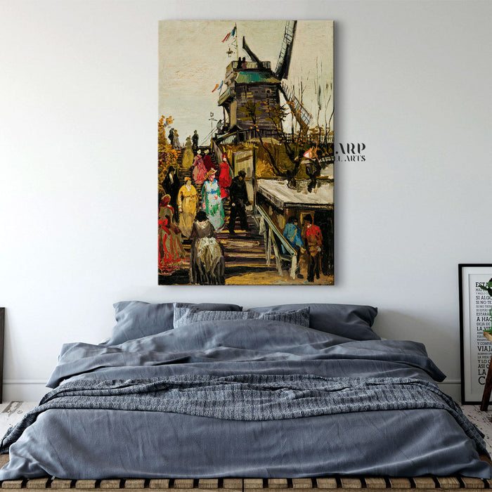 Vincent van Gogh Le Moulin De Blute-Fin Canvas Wall Art