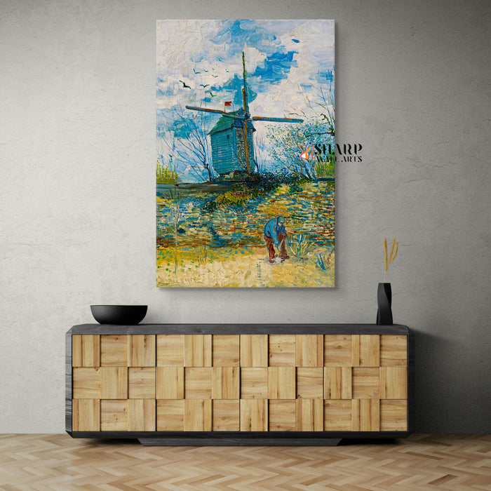 Vincent Van Gogh Le Moulin De La Galette Canvas Wall Art