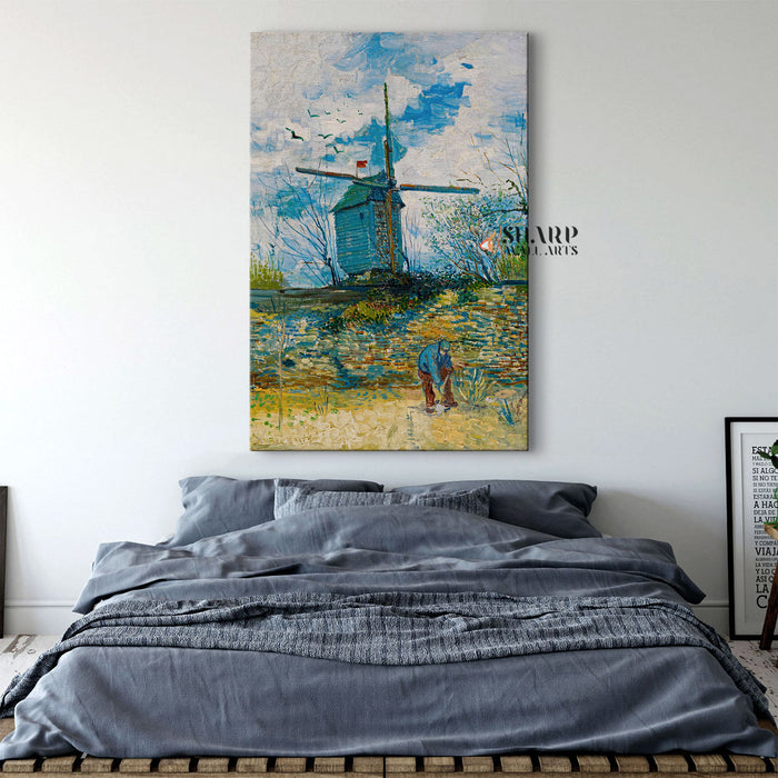 Vincent Van Gogh Le Moulin De La Galette Canvas Wall Art