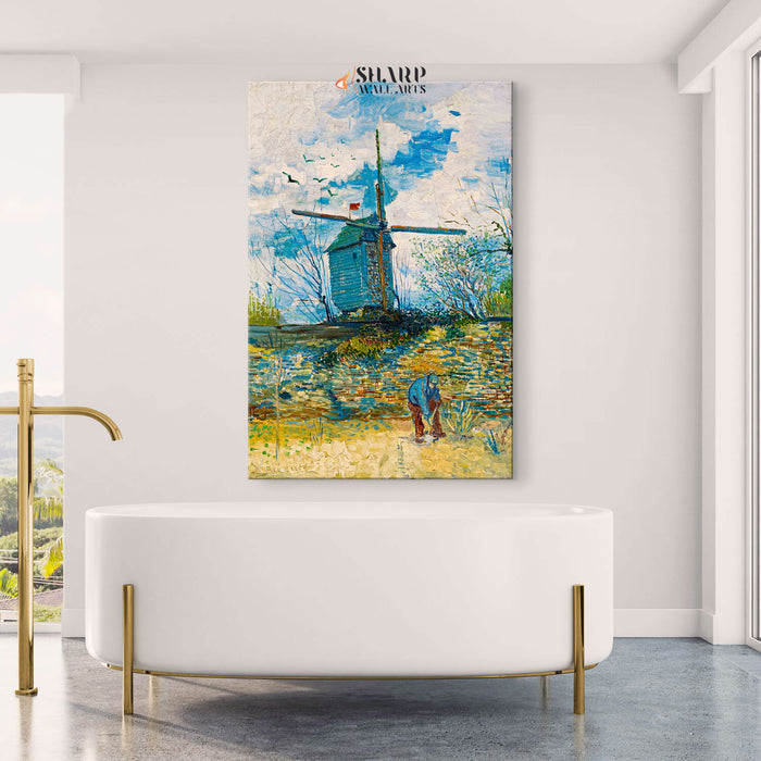 Vincent Van Gogh Le Moulin De La Galette Canvas Wall Art