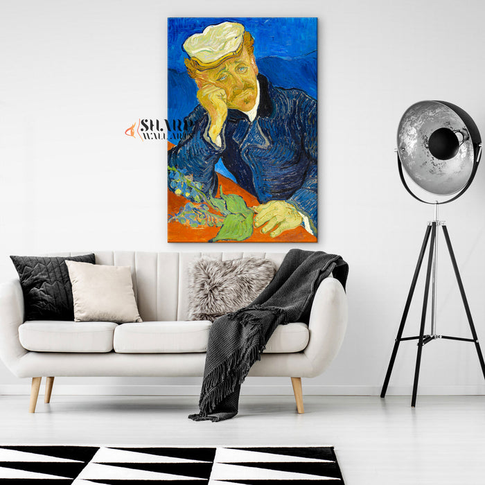 Vincent Van Gogh Portrait Of Dr. Gachet Canvas Wall Art