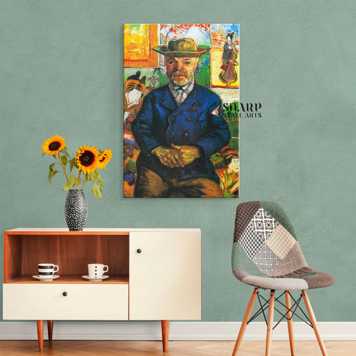Vincent van Gogh Portrait Of Père Tanguy Canvas Wall Art
