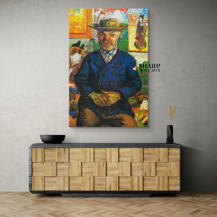 Vincent van Gogh Portrait Of Père Tanguy Canvas Wall Art