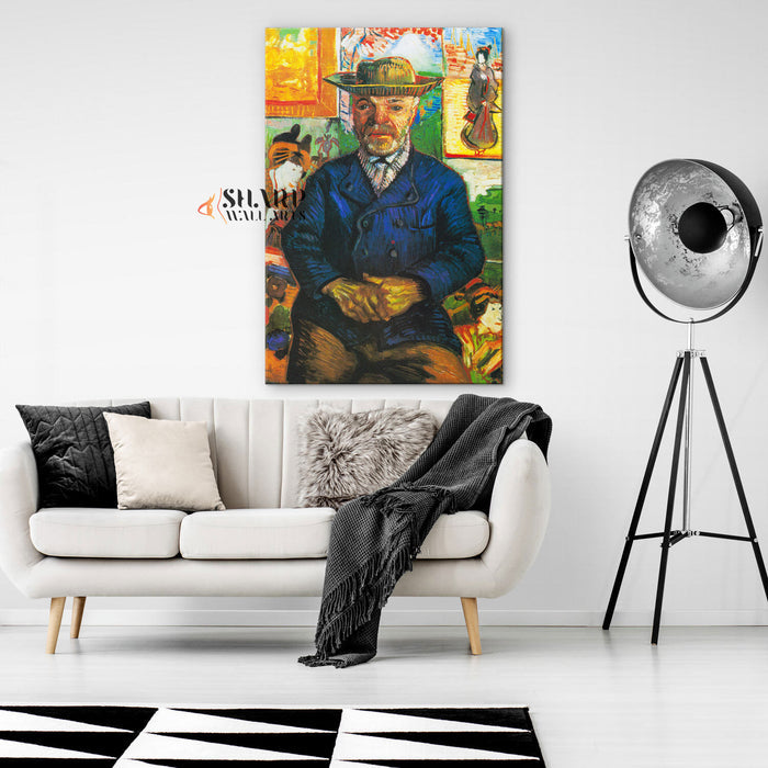 Vincent van Gogh Portrait Of Père Tanguy Canvas Wall Art