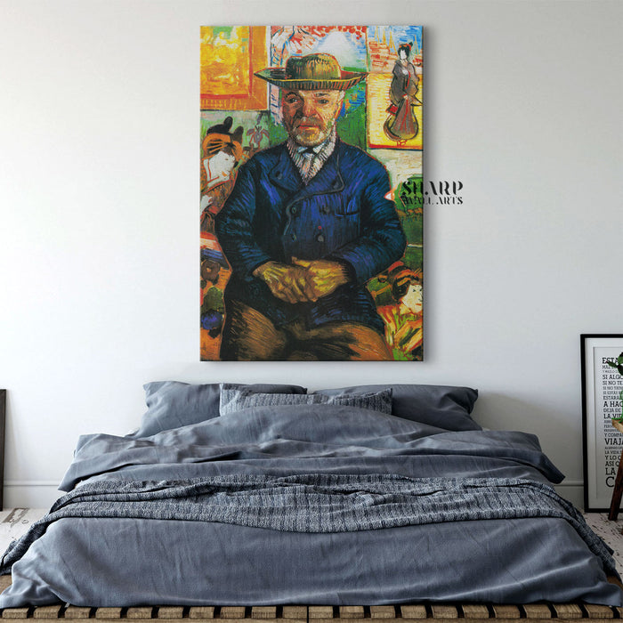 Vincent van Gogh Portrait Of Père Tanguy Canvas Wall Art