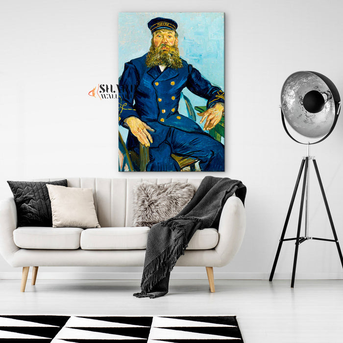 Vincent van Gogh Portrait Of The Postman Joseph Roulin Canvas Wall Art