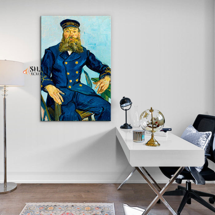 Vincent van Gogh Portrait Of The Postman Joseph Roulin Canvas Wall Art